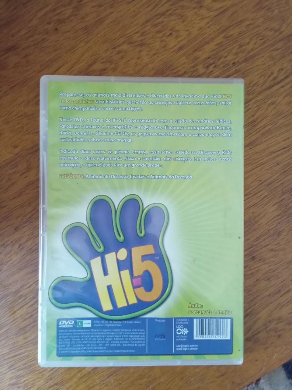 Hi5 todos os bichos dvd filme infantil kimie leões chimpanzés