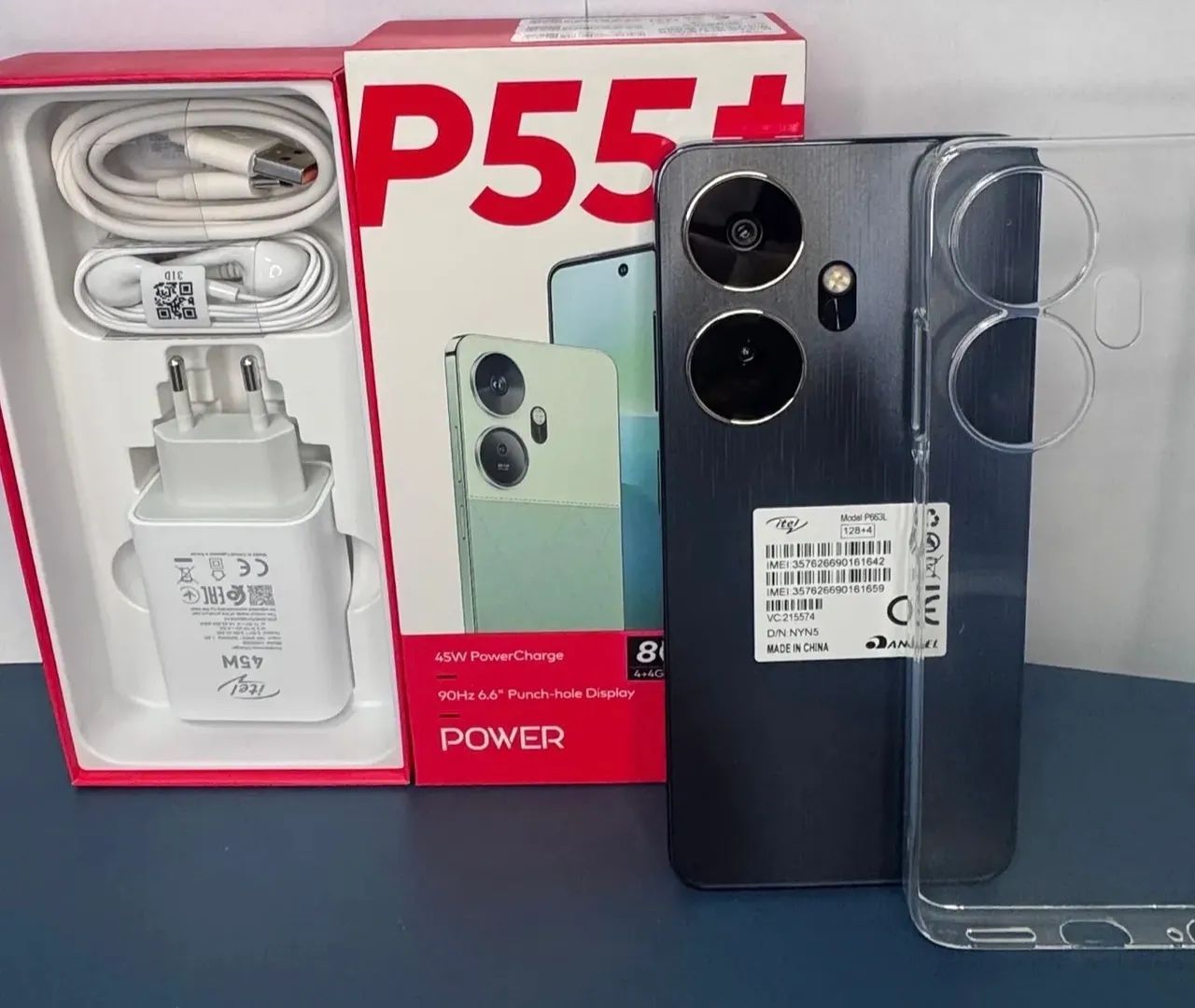 Celular Itel P55+ 128/04 Ótimo Pra Empresas Lacrado