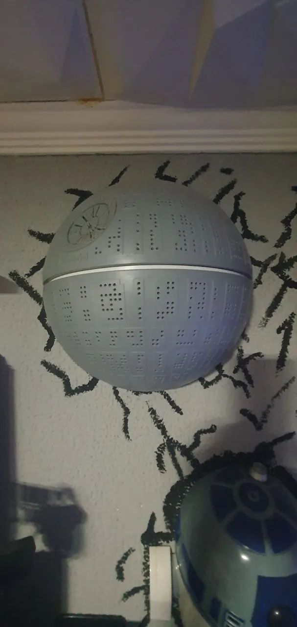 Luminaria de Parede Star Wars Estrela da Morte