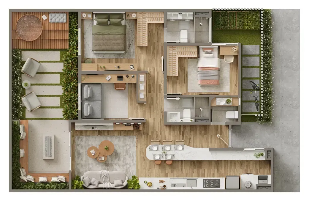 PLANTA 130m²