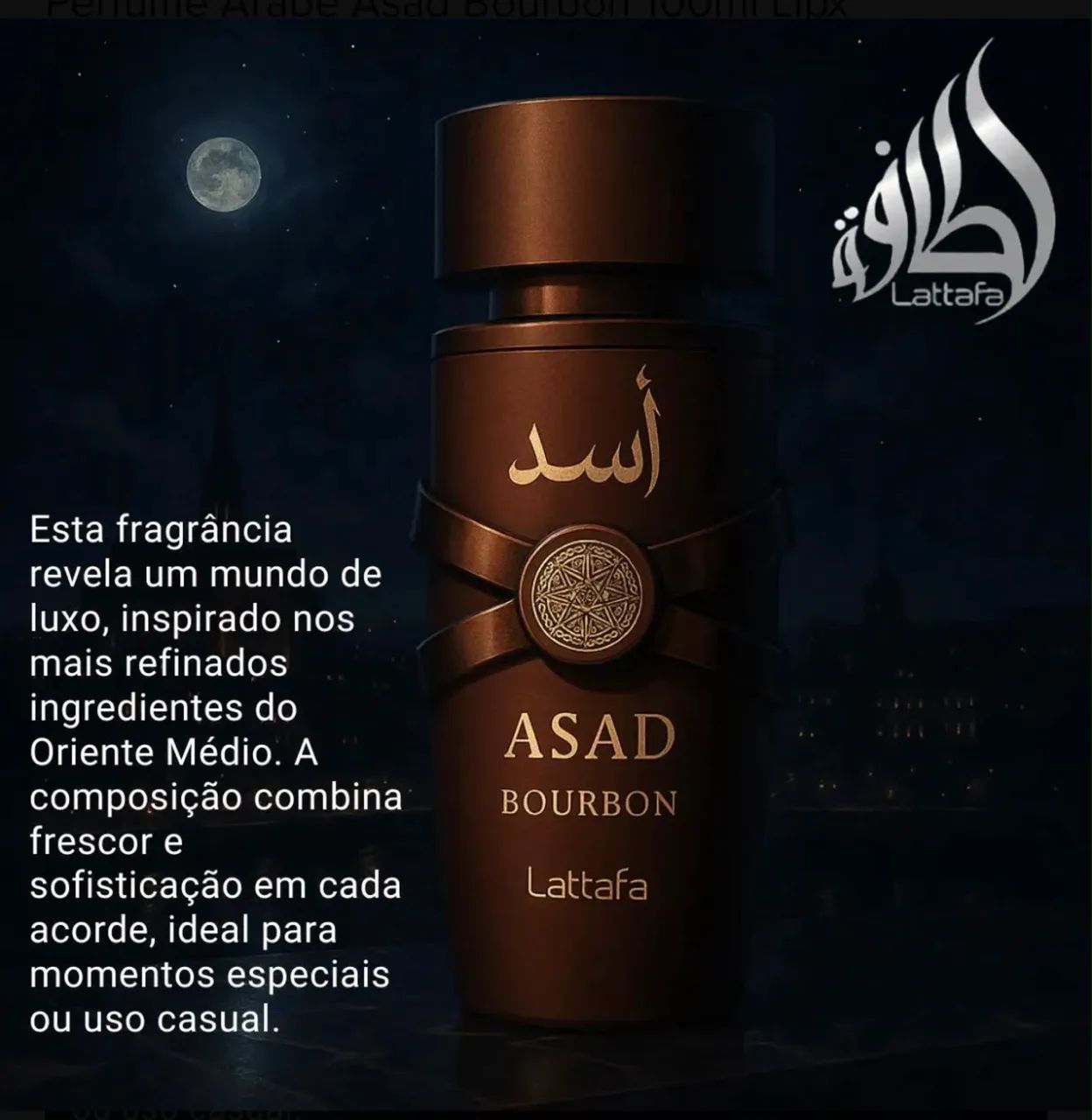 Perfume Árabe Asad Bourbon 100ml Lipx