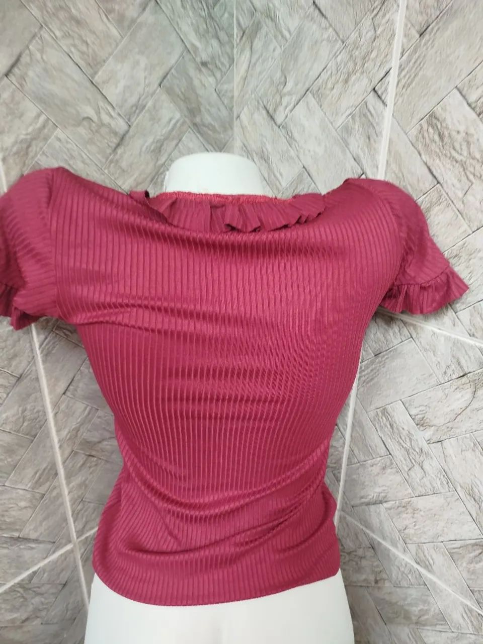 Blusa malha canelada  - Foto 2