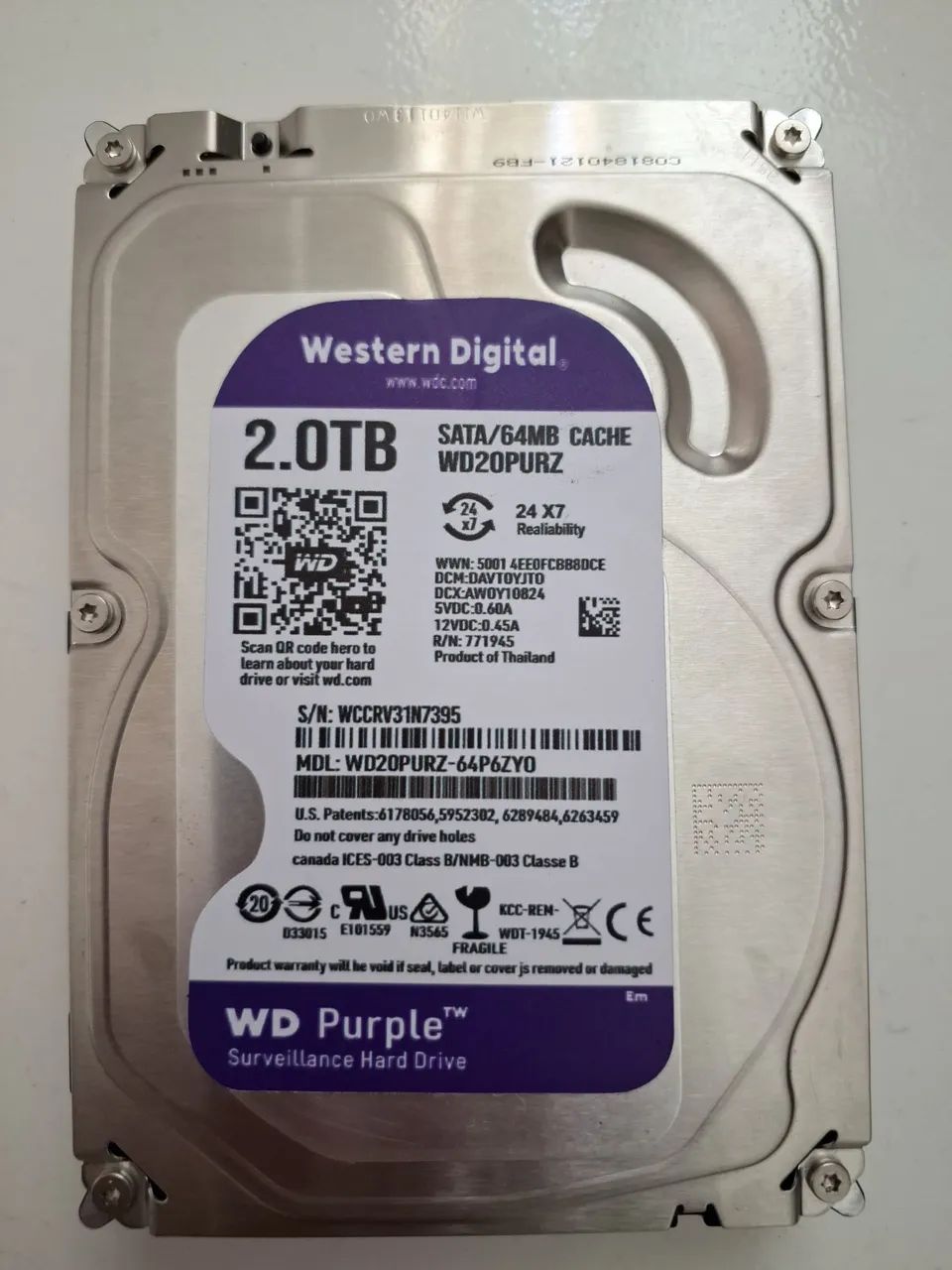 Hd wd 2TB purple cftv cpu dvr  - Foto 5
