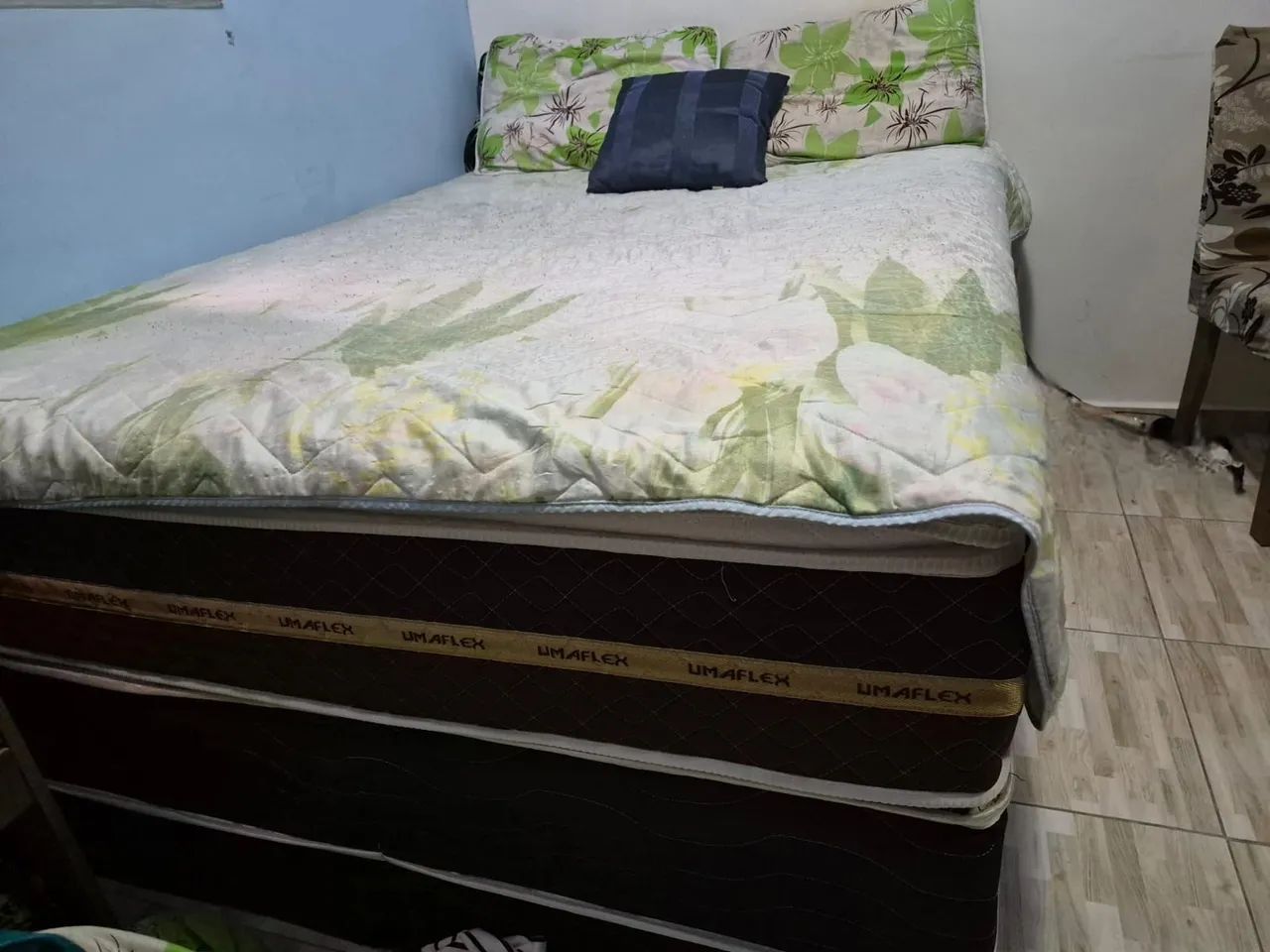 Colchão Unaflex Casal, com base. R$700,00. - Foto 2