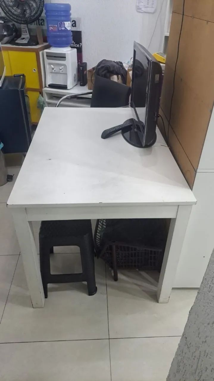Mesa 4 lugares branca MDF - Foto 2