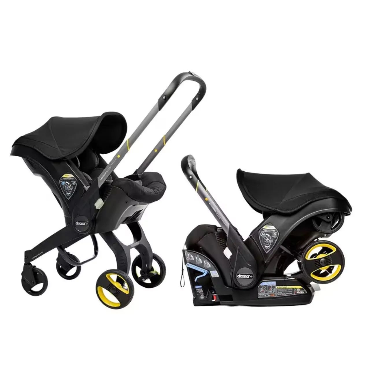 Carrinho De Bebê 2 Em 1 Doona Travel System Sp101 Preto - Foto 4