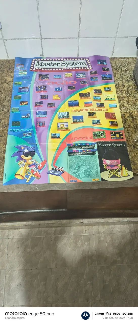 Poster original raro master system - Foto 2
