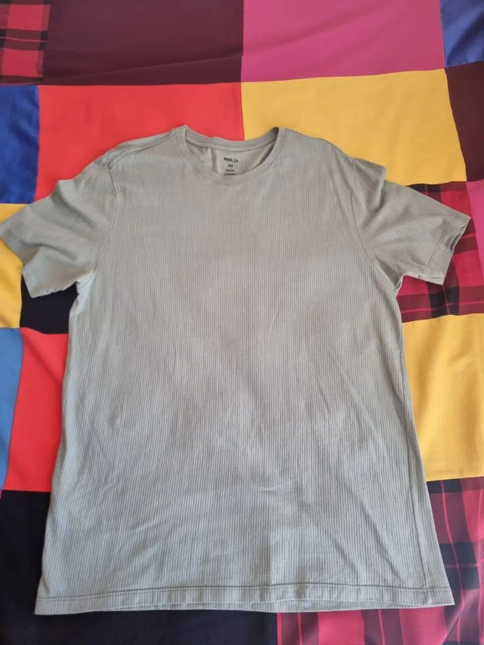 Camisa lisa Verde Pool, tamanho GG 