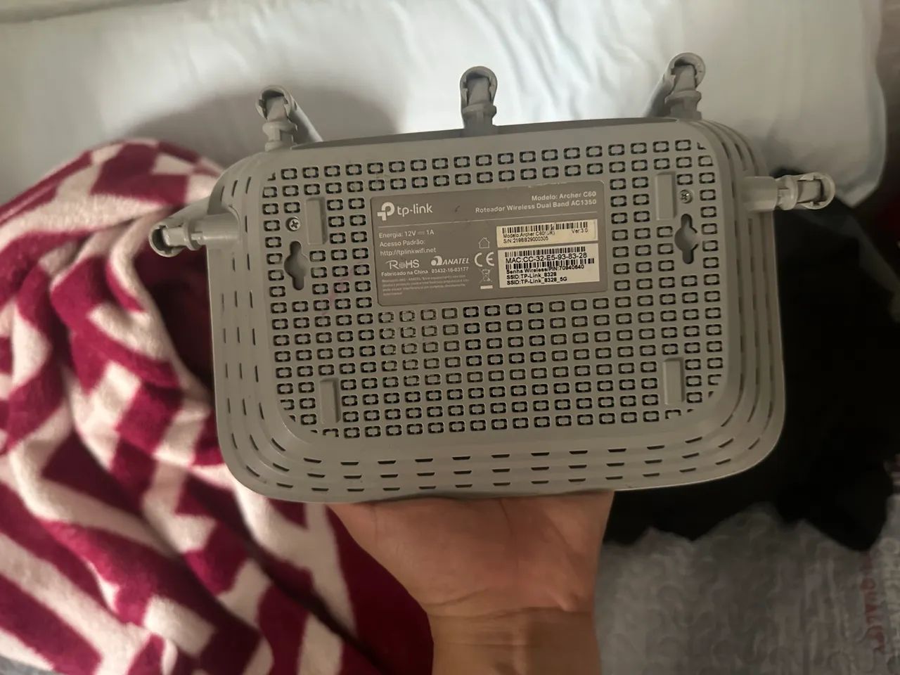 TP-Link Archer C60, modelo AC1350, versão de hardware V3. - Foto 4