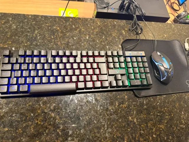 Combo Gamer Teclado Mouse Mousepad OX - Foto 4