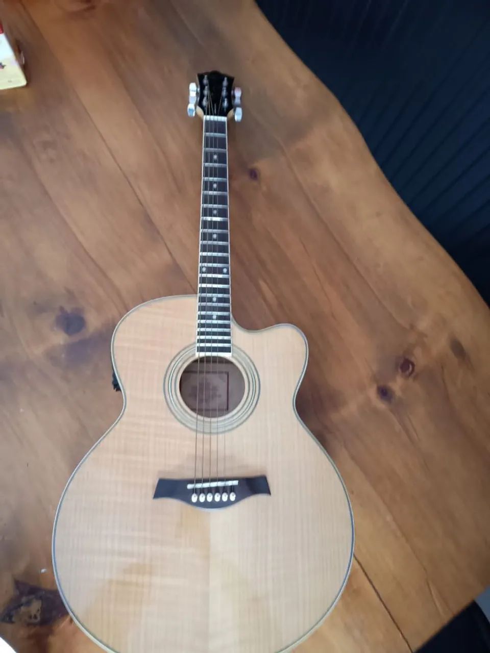 Violão Tagima Jumbo Maple + Capa. - Foto 5