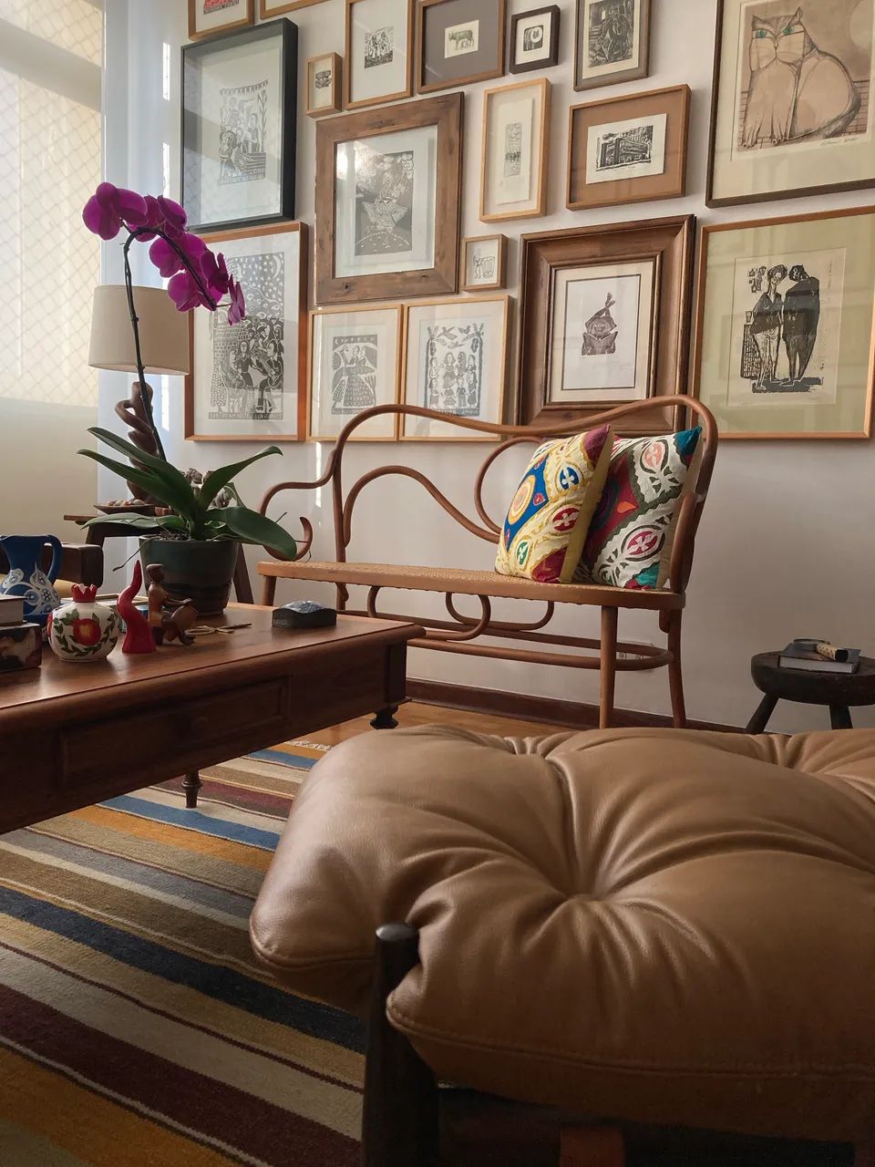 Banco namoradeira vergado estilo Thonet - Foto 3
