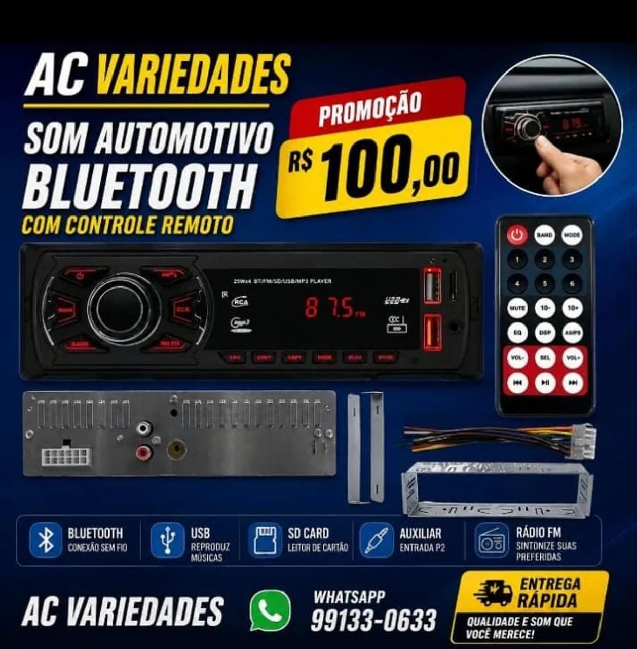 Vendo som automotivo 