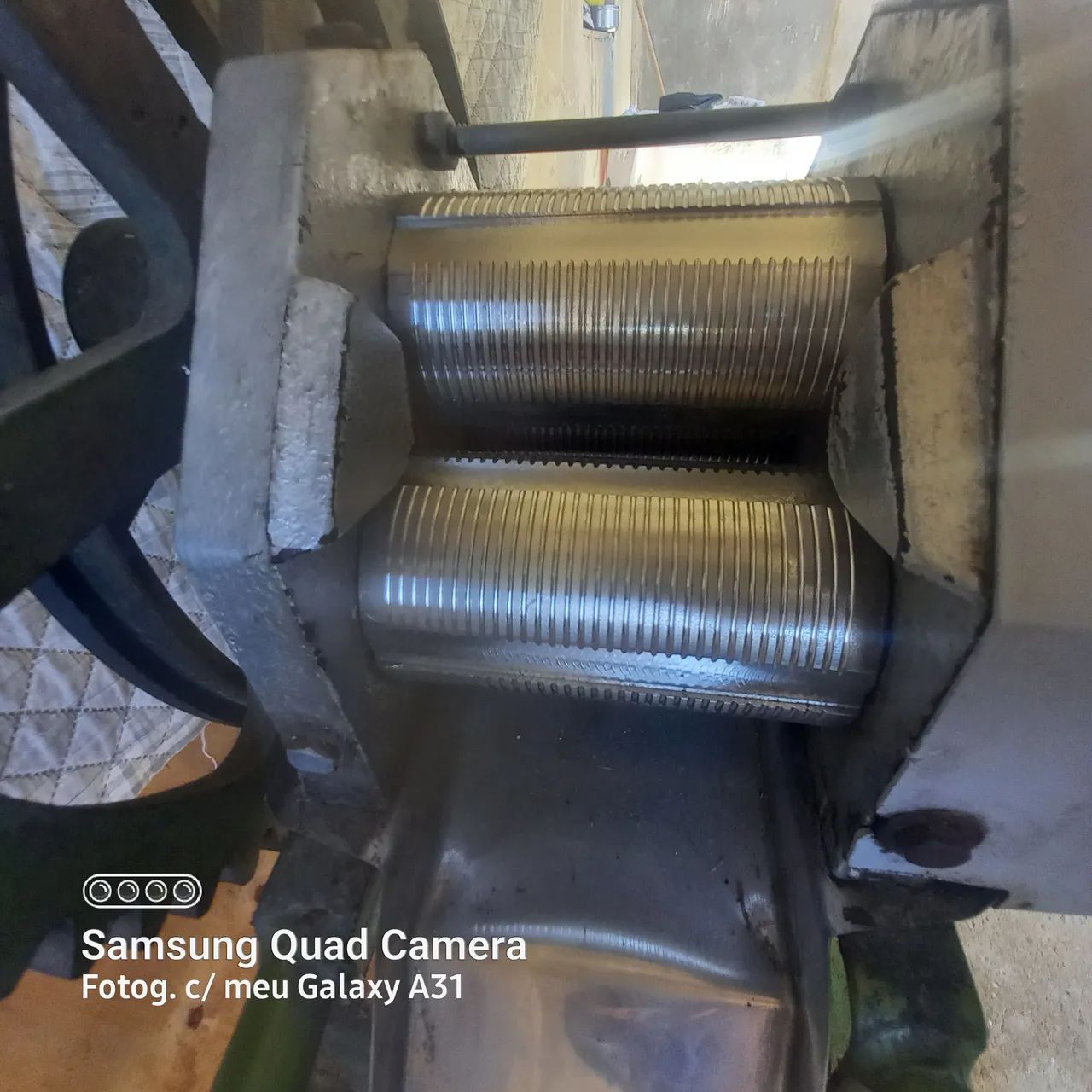 Moenda rolos de inox á gasolina. - Foto 3