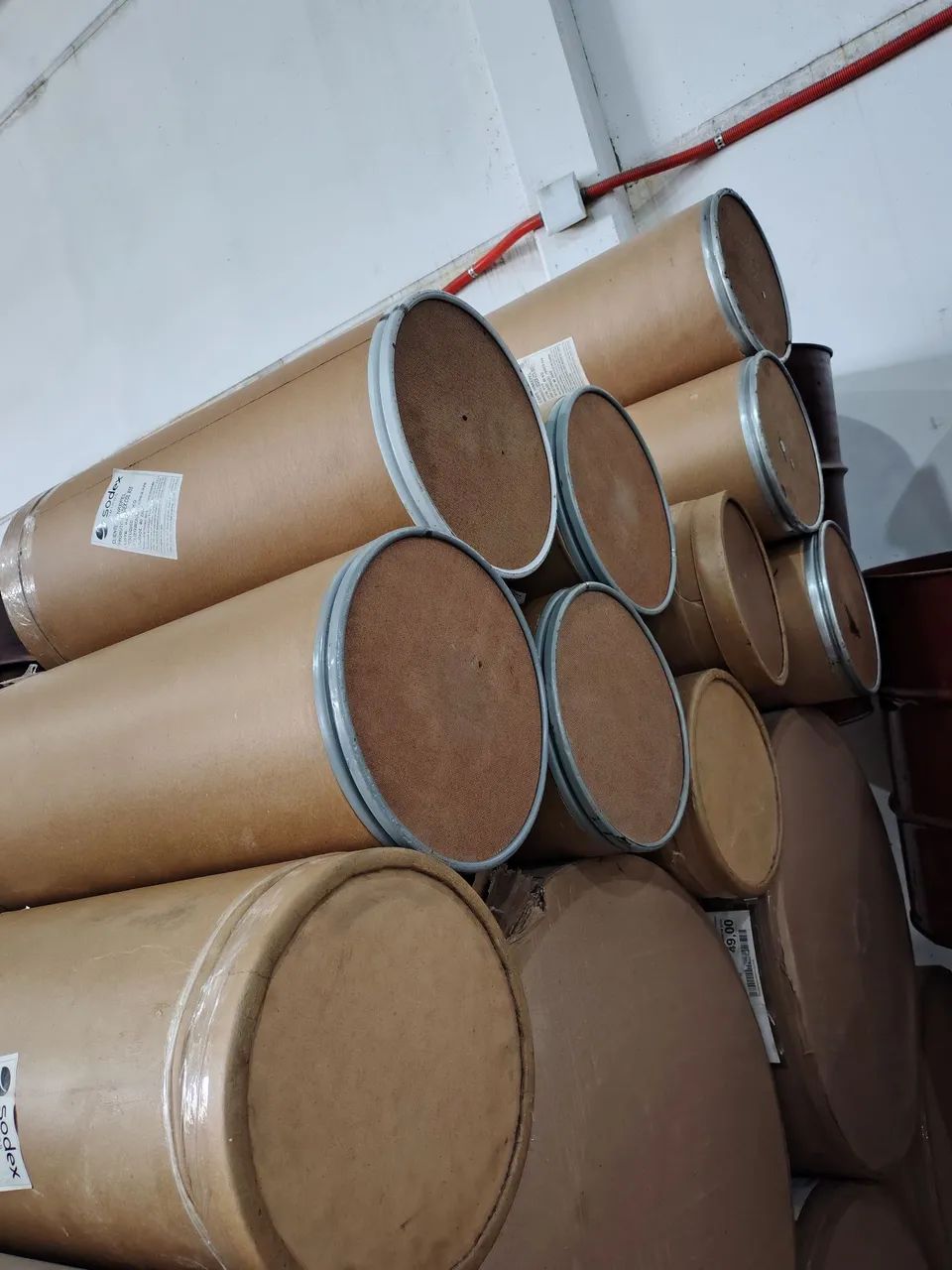 barrica de papelao cilindro
