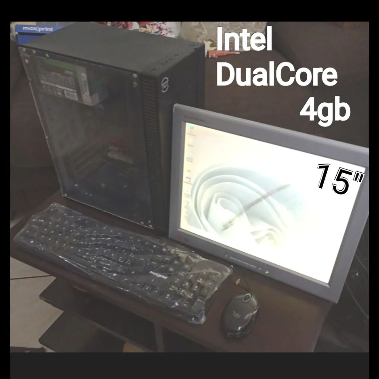 Computador Completo DDR3 Intel DualCore+Monitor Teclado Mouse  - Foto 5