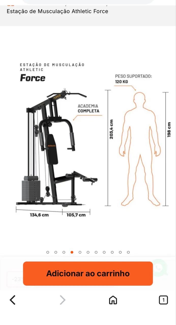 Estação de Musculação Athletic Force  - Foto 3