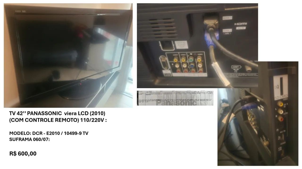 TV Panasonic LCD 42"