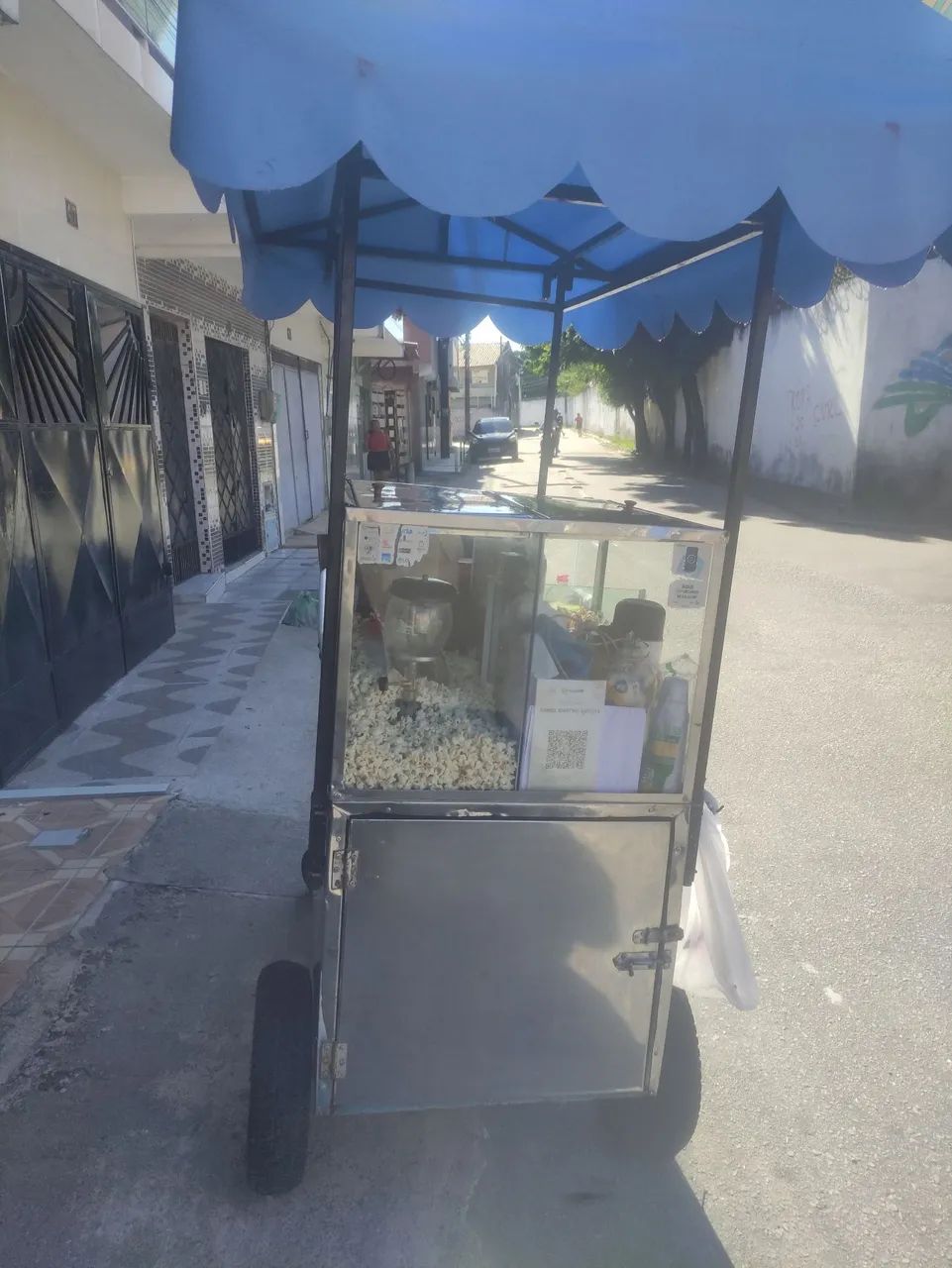 Vende um carinho de pipoca inox semi novo  - Foto 5