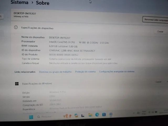Notebook Itautec W7435 - 6GB RAM + SSD - Windows 11 Pro (Rápido) - Foto 2