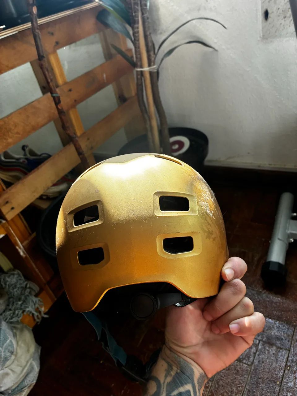 Capacete Oxelo MF540 Gold Original  - Foto 3