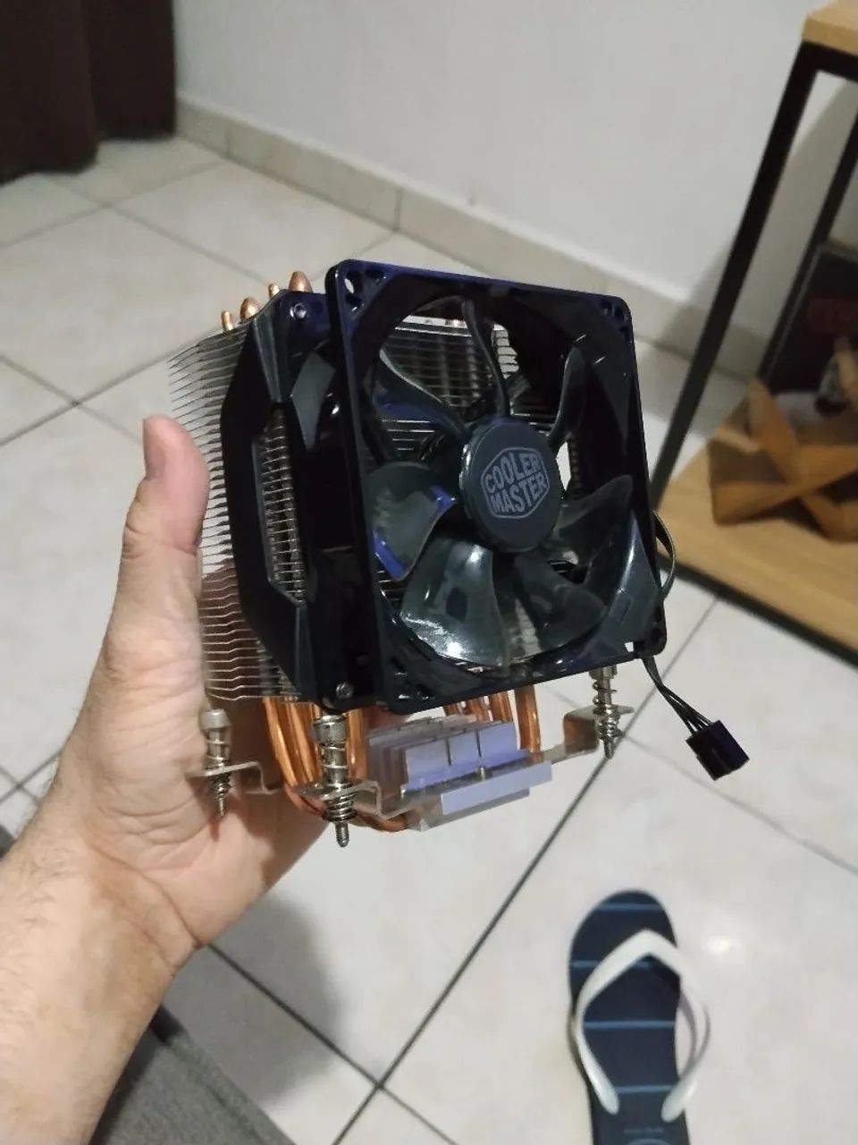 Aircooler da cooler master hyper h410r para processador AMD am4  - Foto 2