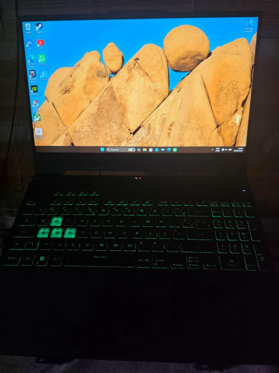 Notebook Gamer Asus TUf V15 com caixa e carregador original 