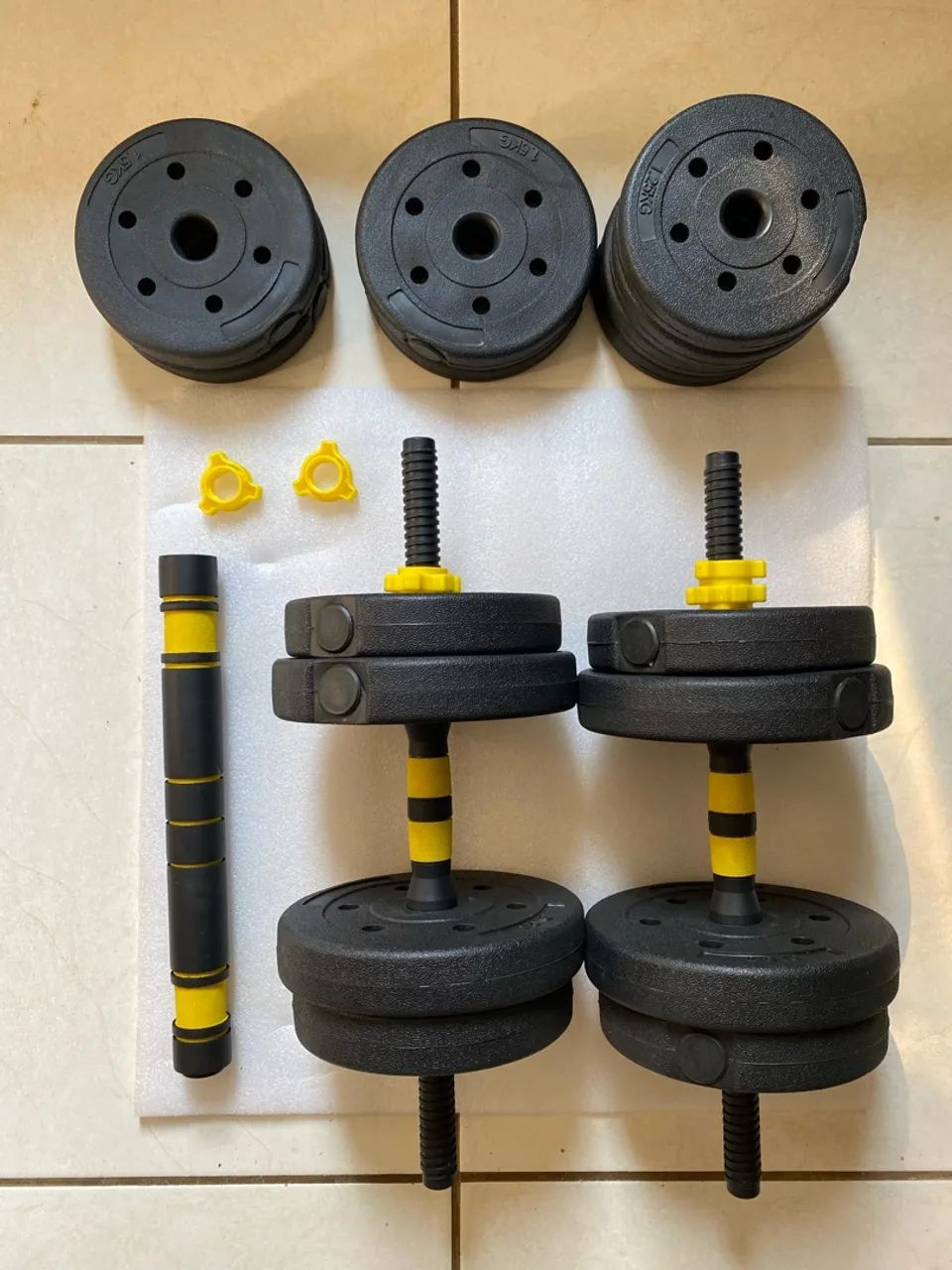Kit Halteres Ajustáveis 30kg - Foto 3