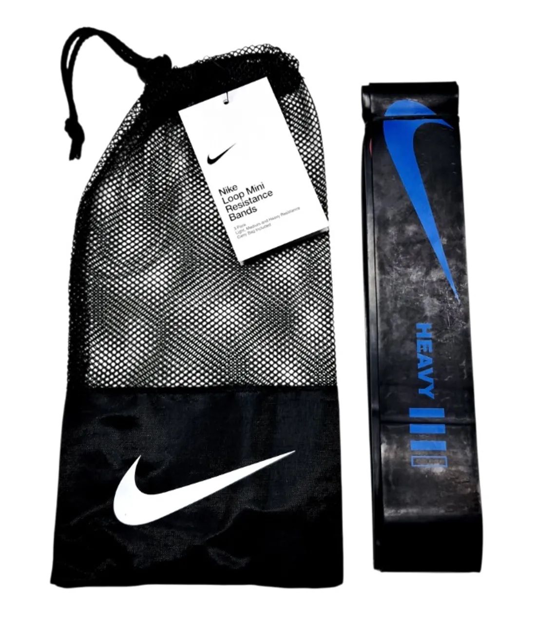 Kit 3 Faixas Elásticas de Resistência LEVE/MÉDIA/PESADA Mini Band + Bolsa - Foto 4