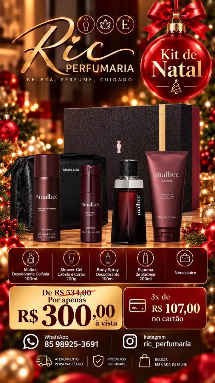 Kits de Natal Boticário  - Foto 5