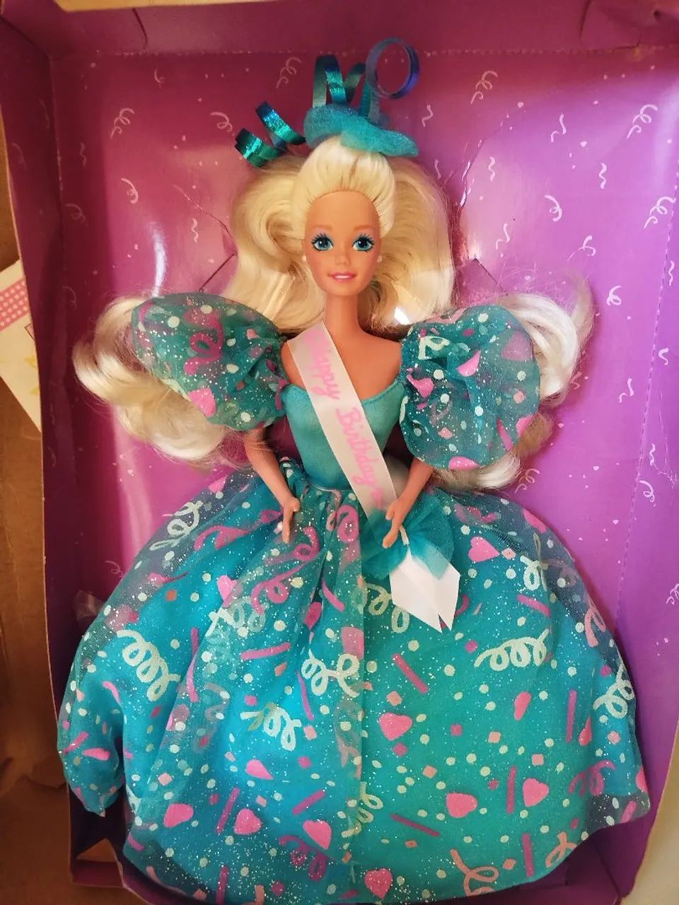 Boneca Barbie 1993 birthday Mattel  - Foto 3