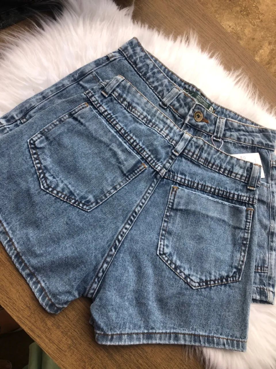 Short jeans com bolso - Foto 2