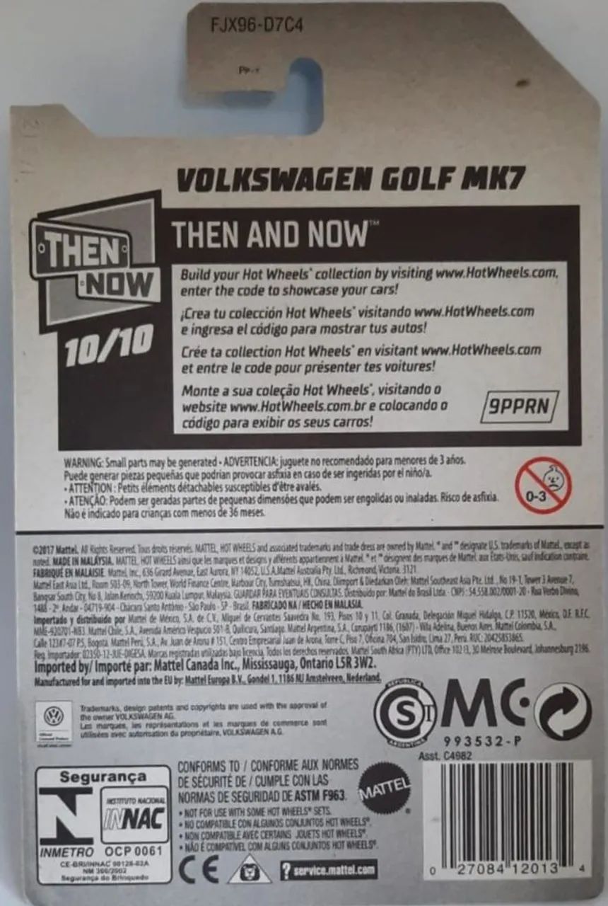 Hot Wheels Volkswagen Golf MK7 Laranja - 2017 - Foto 2