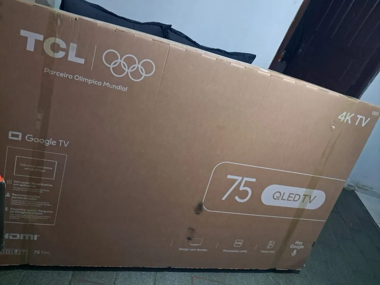 Tv TCL 75 polegadas nova nunca usada