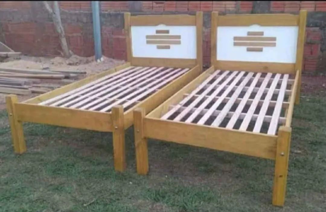 Cama de madeira solteiro nova.  - Foto 3