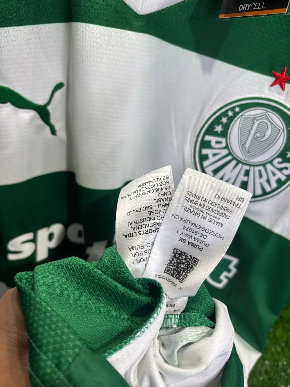 Camisa Palmeiras listrada uniforme III  - Foto 4