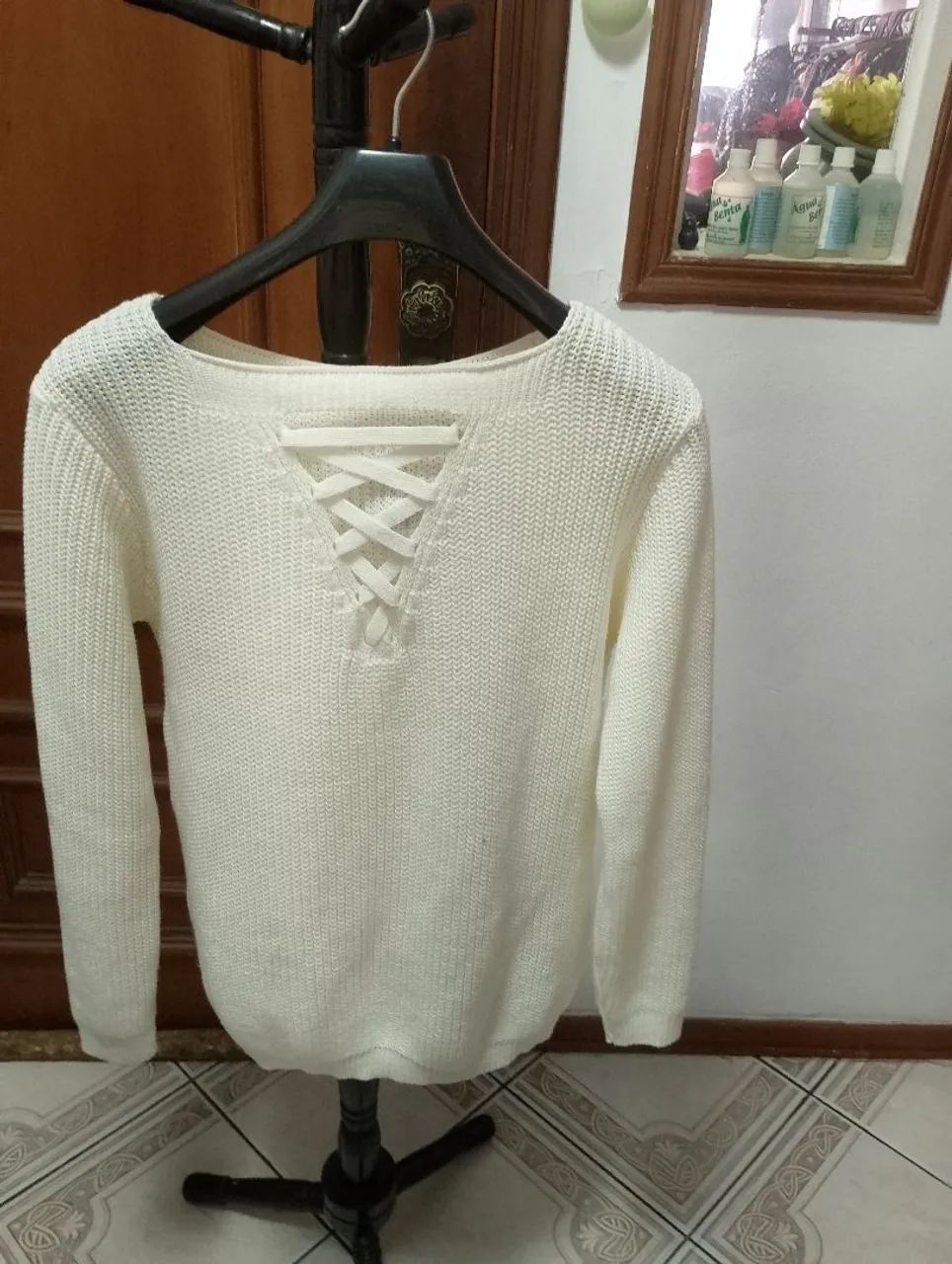 Blusa de tricô feminina 