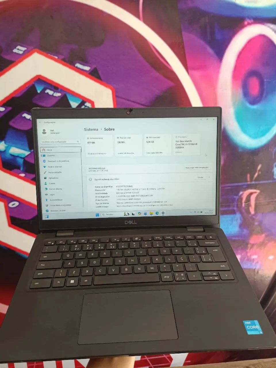 Notebook Dell i3 d 11° geração SSD512GB - 1ano de garantia  - Foto 5