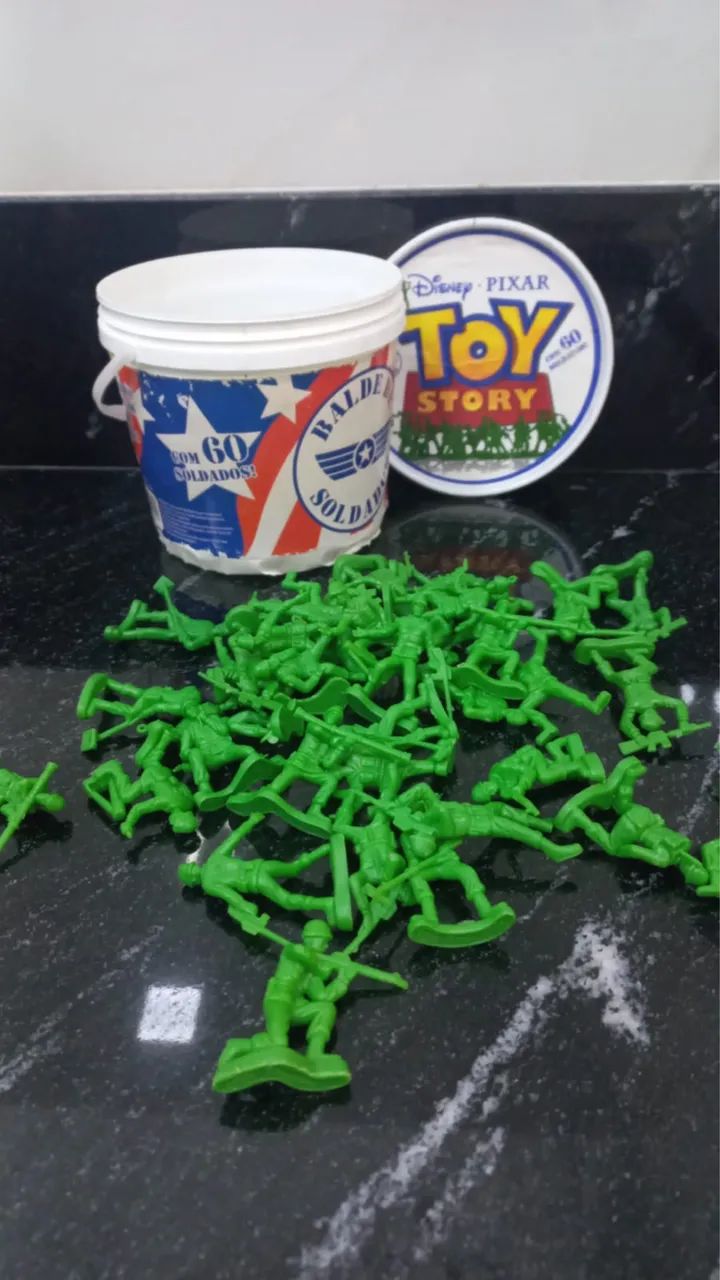Kit balde soldadinhos Toy Store Original 