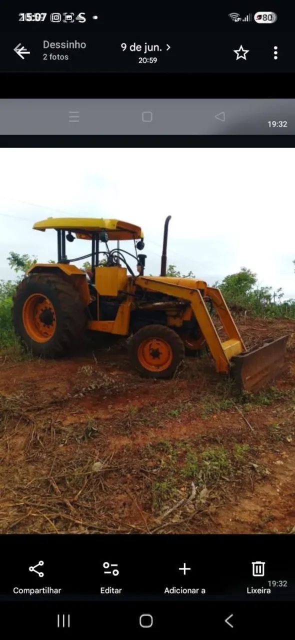 Trator valment 85 com conjunto frontal 