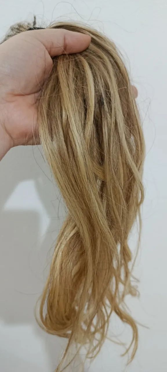 Cabelo loiro humano - mega hair - Foto 3