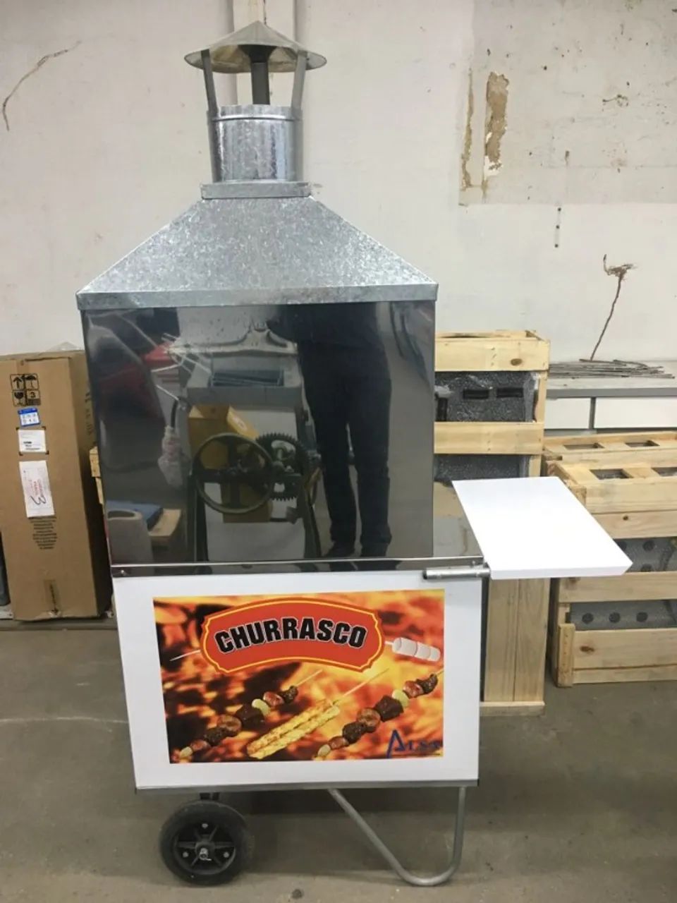 Carrinho pequeno para Churrasco com Coifa Alsa - Novo - Foto 2