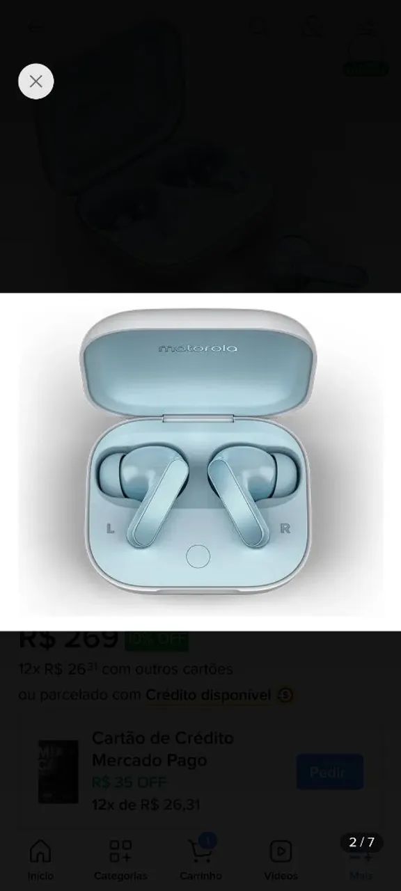 Fone de ouvido Bluetooth Moto Buds