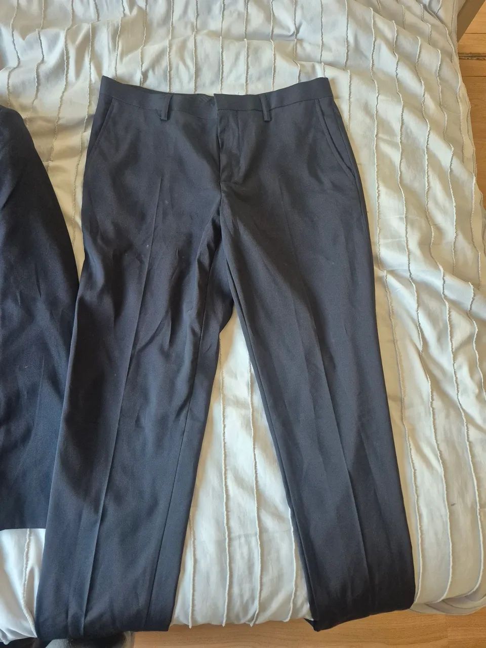 Terno Azul (Calça + Blazer) usado 1 vez. - Foto 2