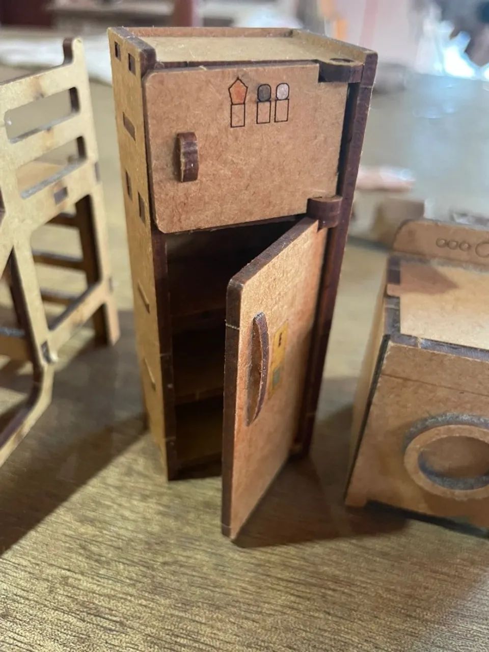 Kit Móveis Miniatura em MDF - Foto 3