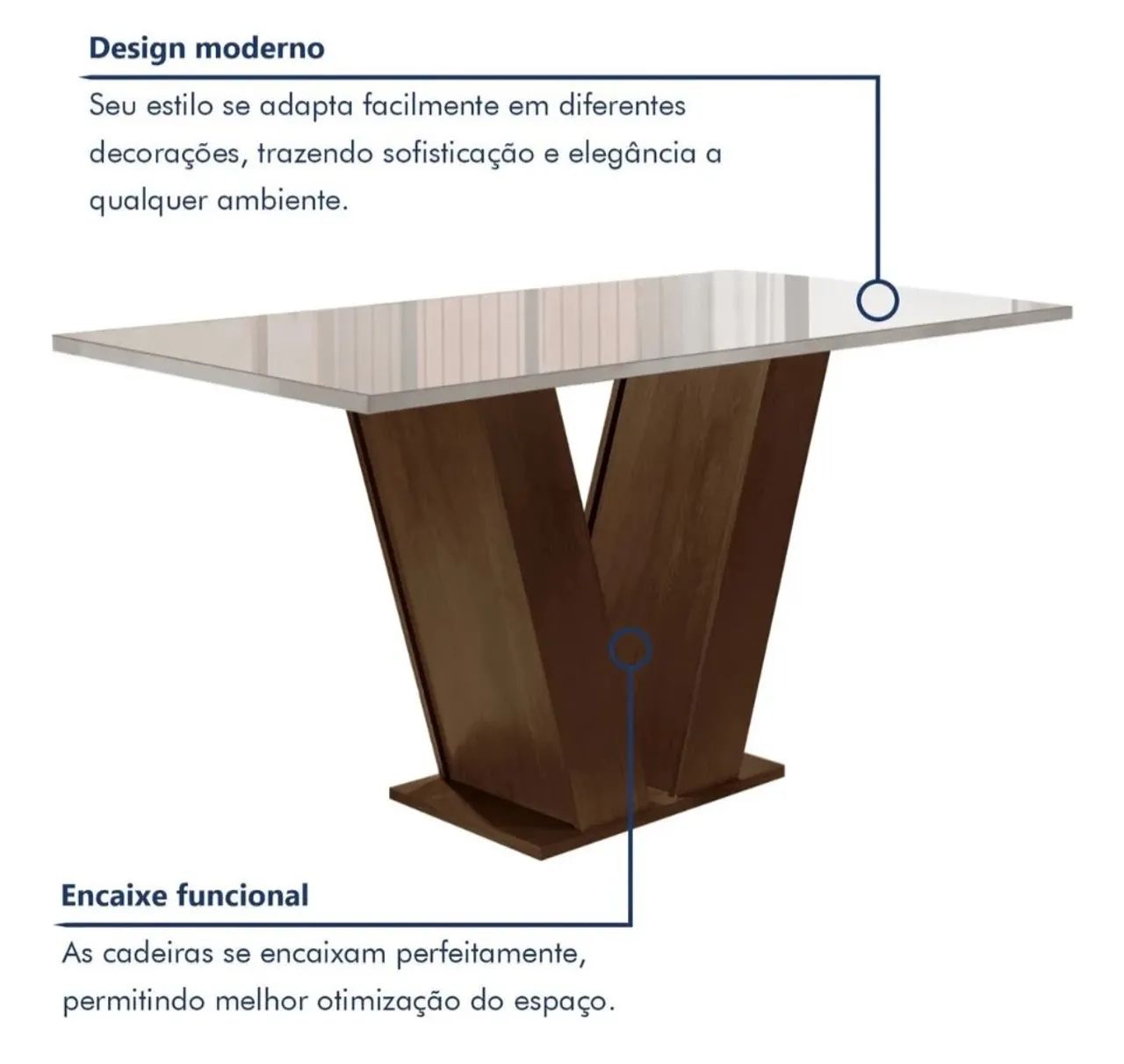MESA DE JANTAR 6 LUGARES - Foto 4