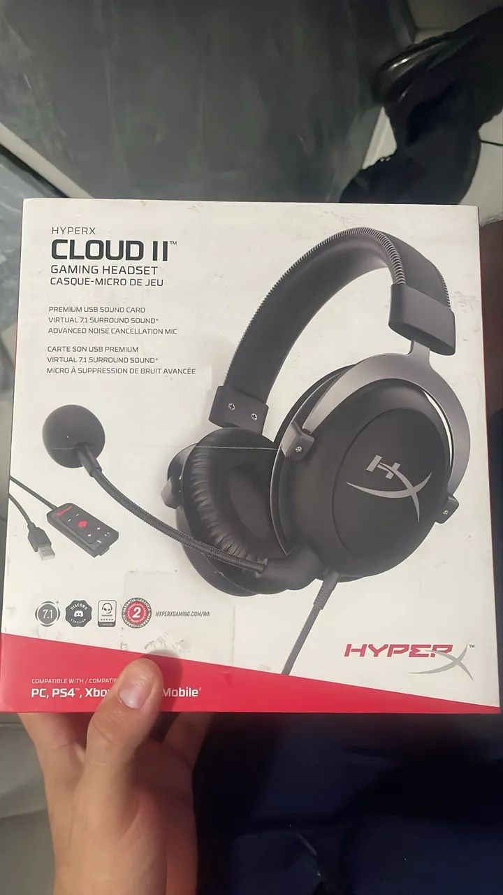 Headset Gamer HyperX Cloud II 7.1 - Drivers 53mm - PC / PS / Xbox - Foto 3