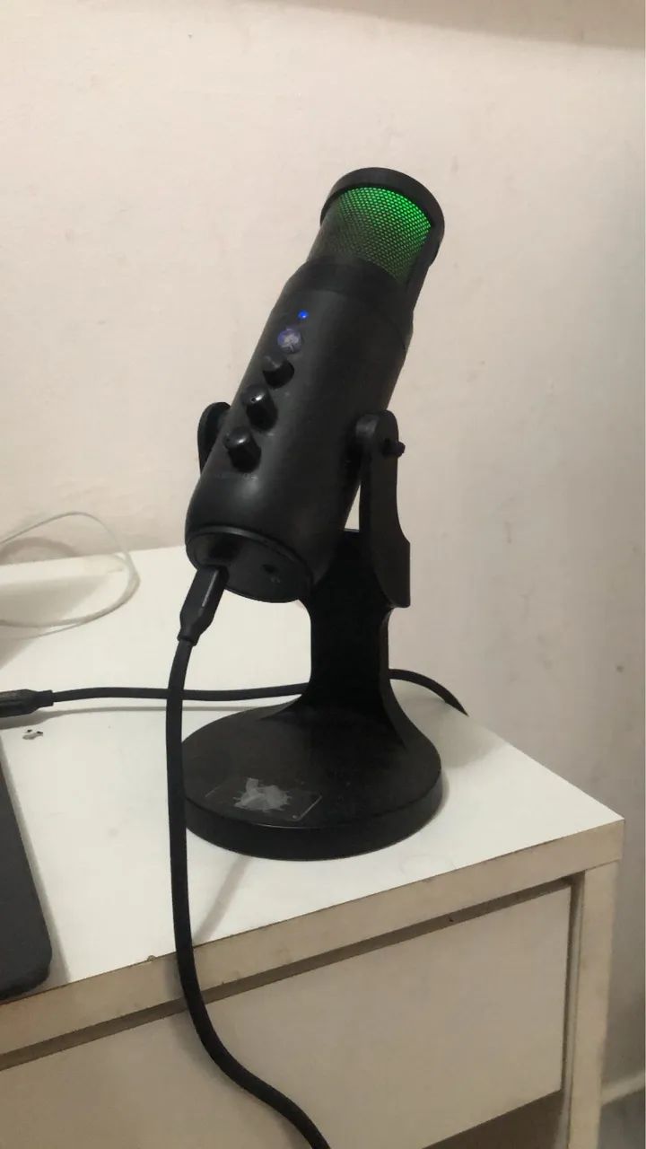 Microfone Gamer USB Warrior Mads PH690 (Com RGB e Mute Touch)