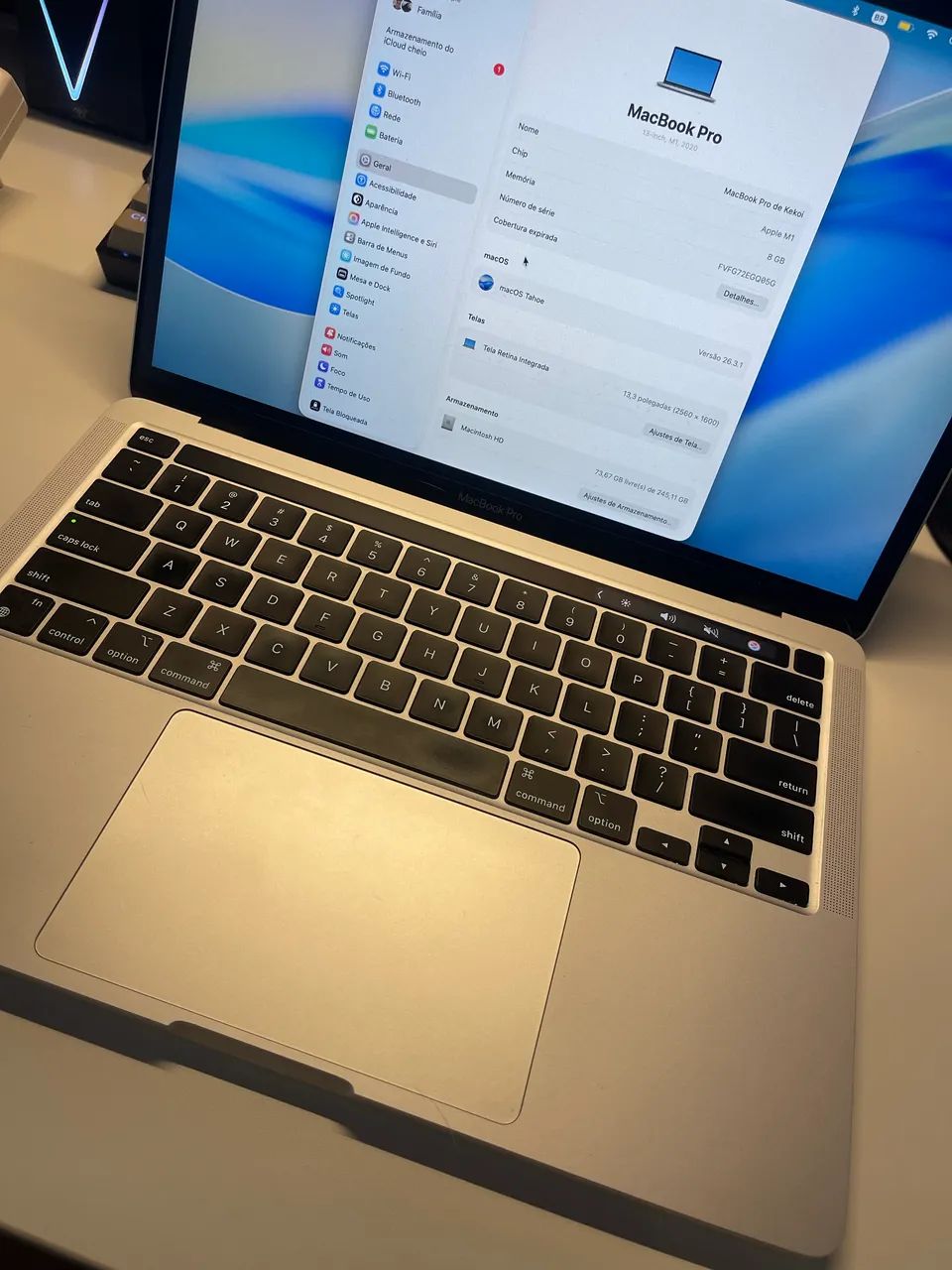 MacBook Pro M1 2020 13? 8GB 256GB + Mouse e Teclado Apple