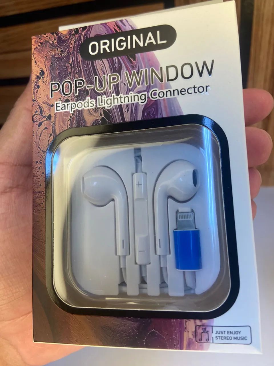 Fone de ouvido Bluetooth com Fio Lightning Pop-Up Window an3